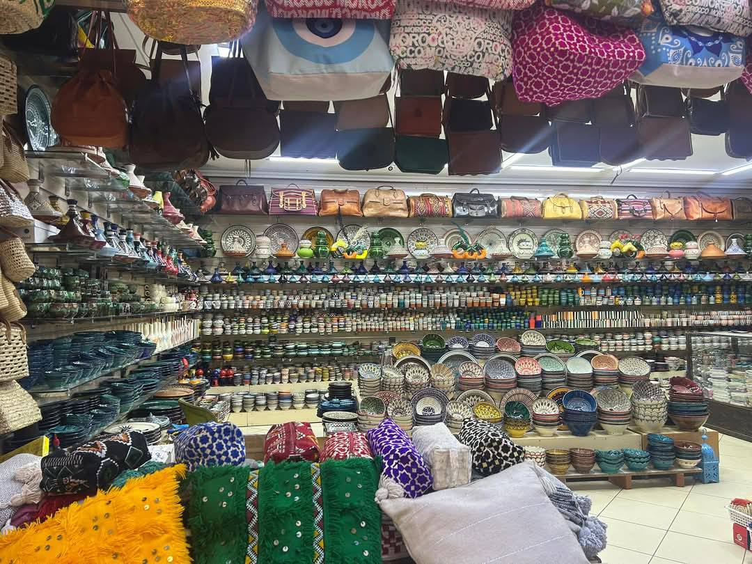 Agadir marina with modern yachts and waterfront promenade